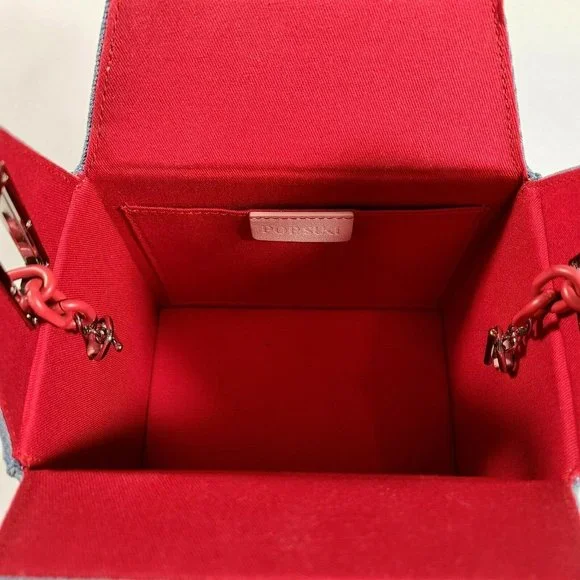 Pop & Suki Denim Takeout Bag - like new! - Picture 6 of 6